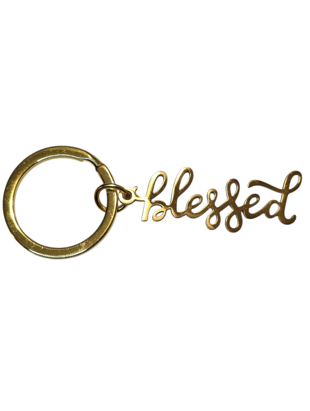 Gold Blessed Keychain Bag Charm Classic Dainty Feminine Fashion Accessories
